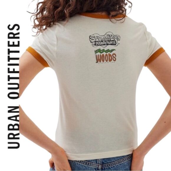 Round Two X Nickelodeon UO Exclusive Rakeem Miles SpongeBob Tee Shirt NEW S - Picture 2 of 3